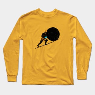 Sisyphus Scrolling Up That Hill (light tees) Long Sleeve T-Shirt